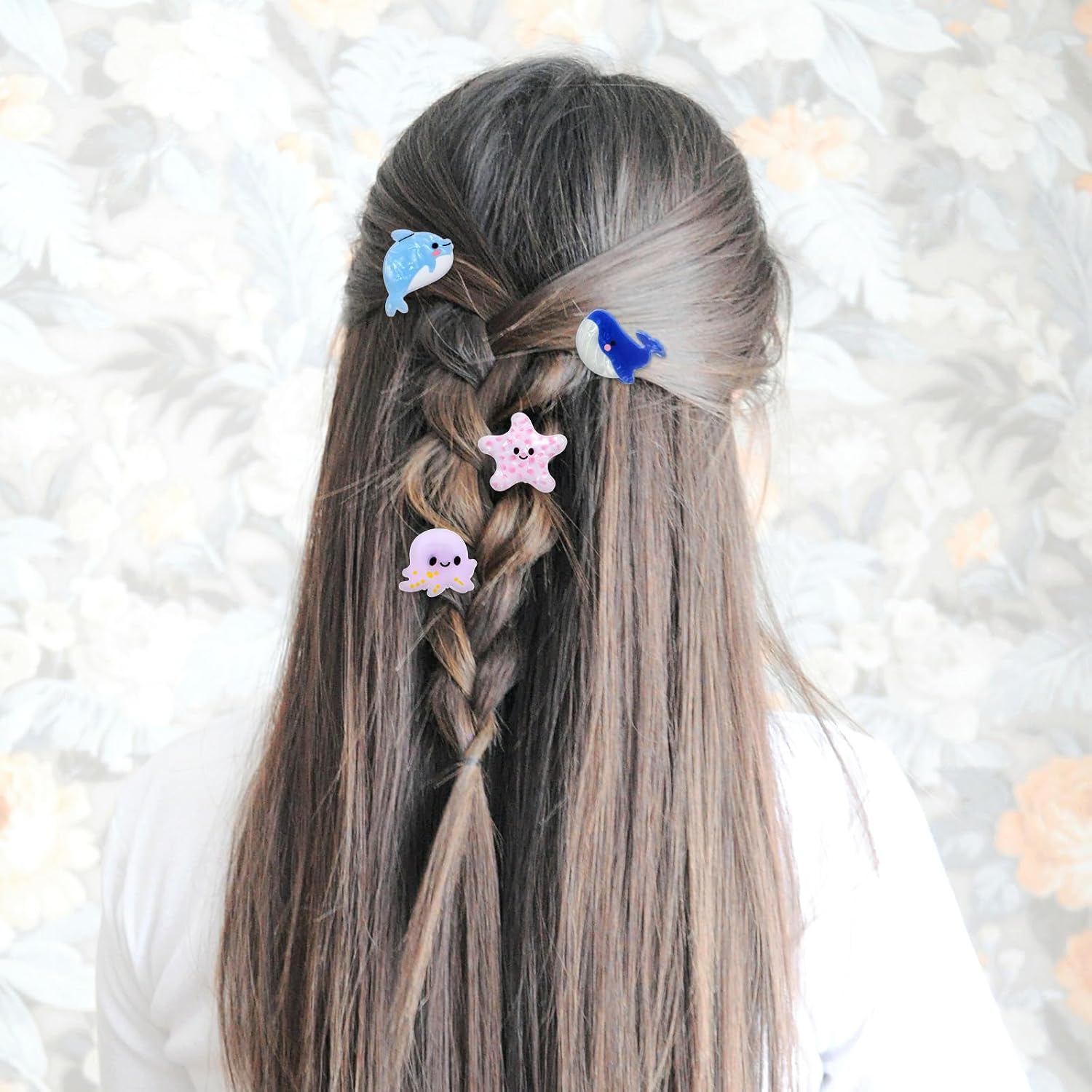 Lusofie 6Pcs Sea Animals Mini Claw Clip Women Girls Beach Fun Hair Clips image 5