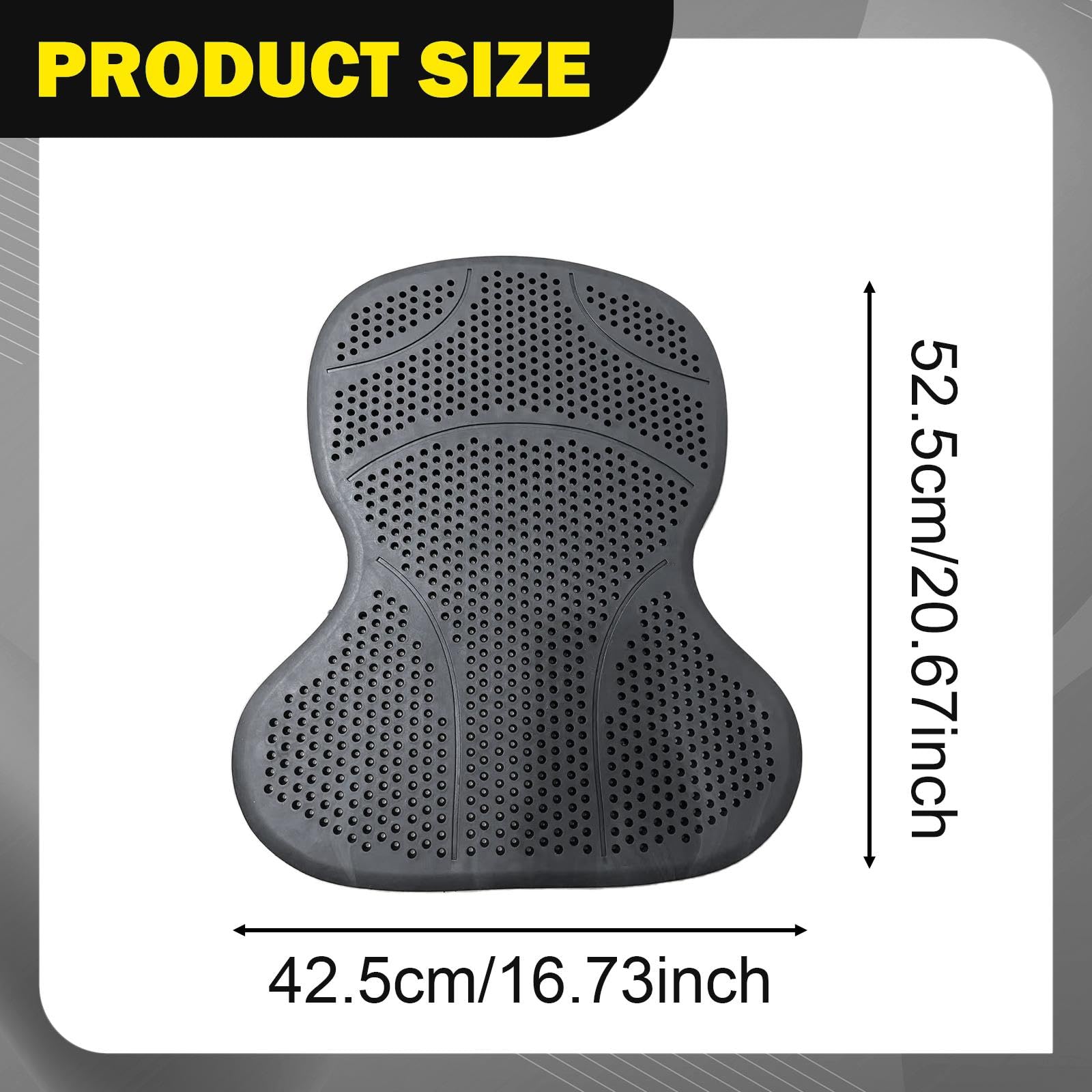 Sottosella in Gel di Silicone per Cavalli: Protezione dagli Urti, Antiscivolo E Versatile per Dressage, Salto Ostacoli E, Nero
