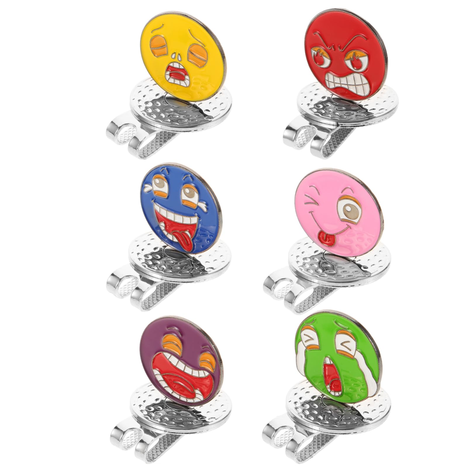 HANABASS Golfhut-Clip Golfhutclip Golfschirmclip Golfkugel Markierer Golfschirmbefestigung Hat Clip Golf Zubehör Ballmarker Golfball Kappen Hut-Marker- Golfzubehör