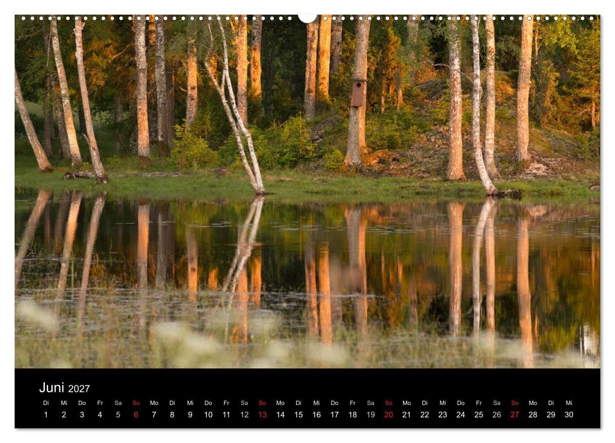 CALVENDO - Schweden im Wechsel der Jahreszeiten (Wandkalender 2027 DIN A2 quer), Monatskalender: Wunderschöne Stimmungen und Landschaften aus Schweden