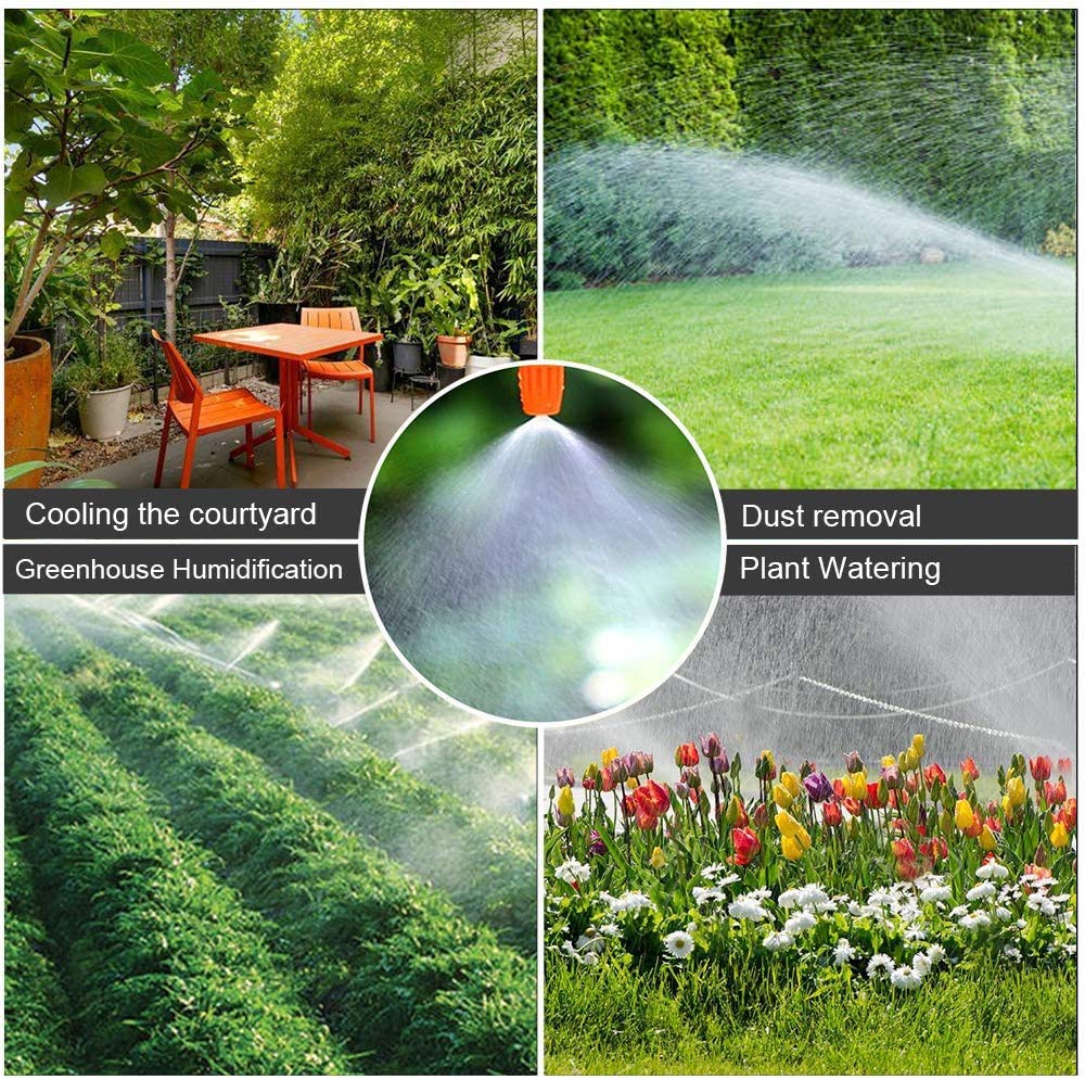Kit di microirrigazione a goccia in plastica | Kit di irrigazione automatica a microgoccia da 149 pezzi, irrigazione da giardino, tubi da 30 m