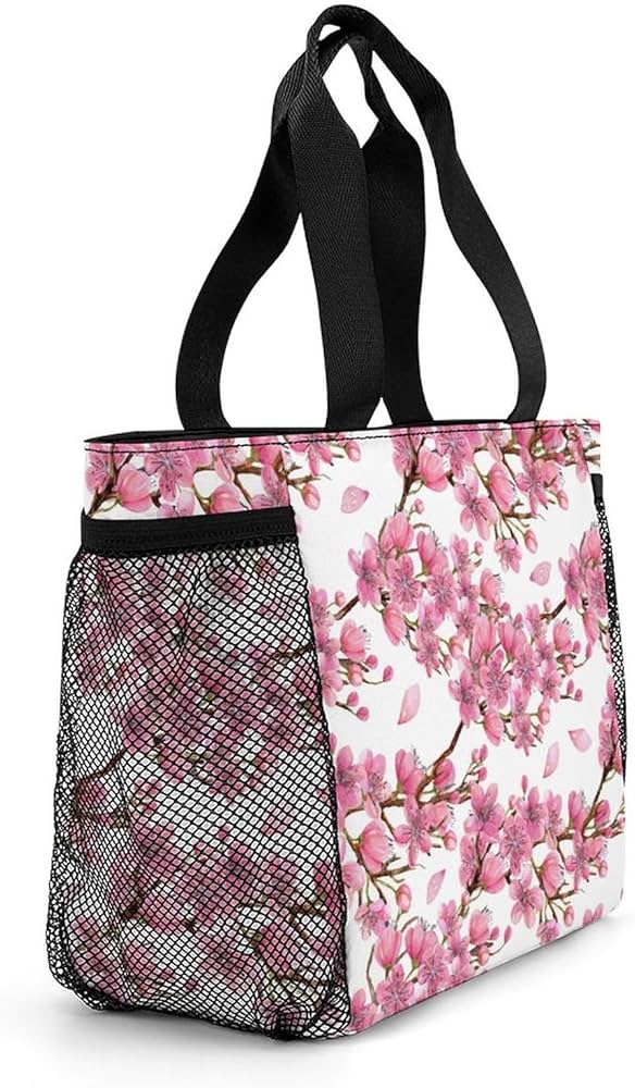 Amazon｜ランチバッグ 和柄 和風 さくら 花柄 お弁当バッグ トート 