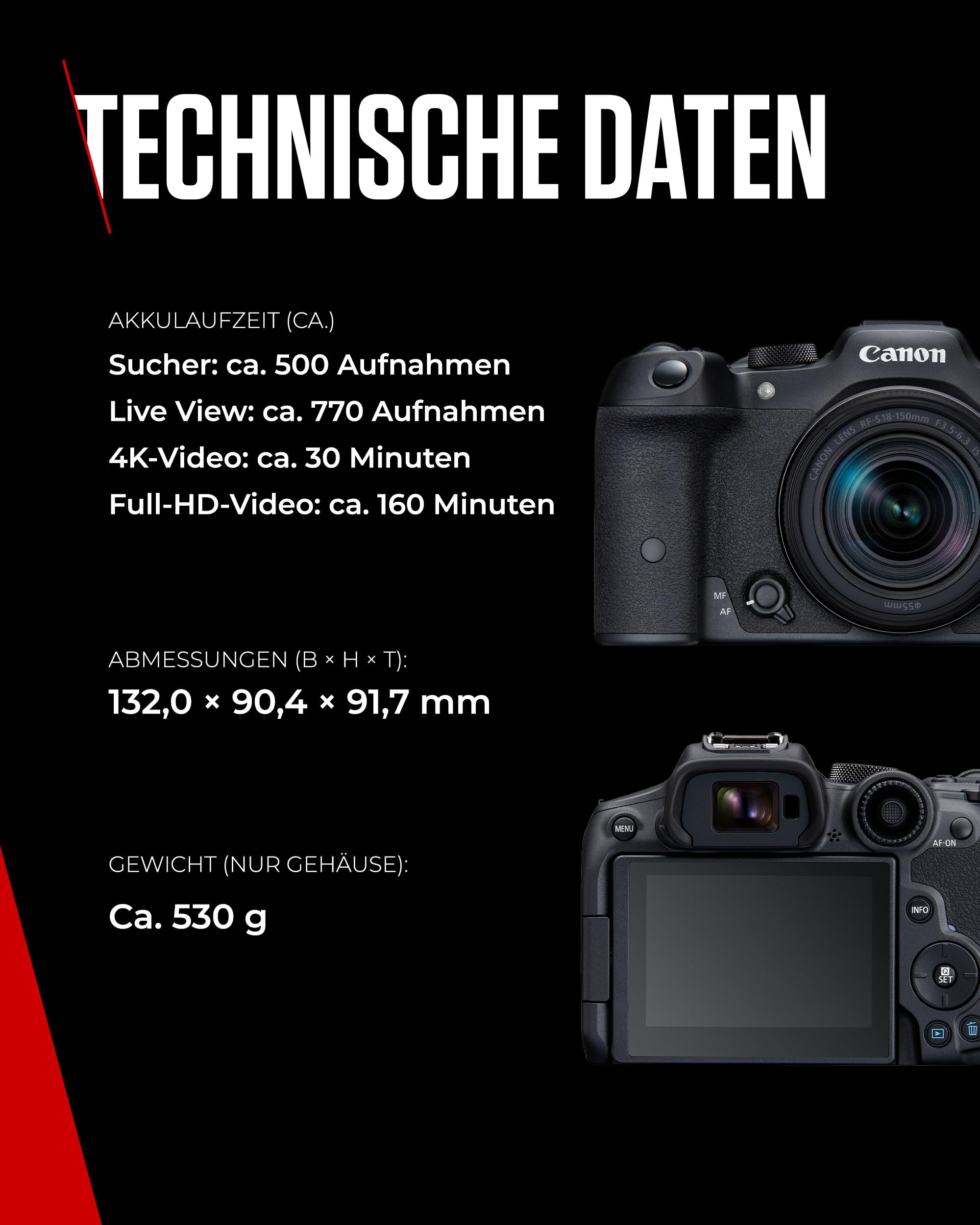 Canon EOS R7 Systemkamera mit RF-S 18–150mm Objektiv – 32,5 MP APS-C CMOS-Sensor – Dual Pixel CMOS AF II, integrierte Bildkombination, UVC/UAC-kompatibel - Perfekt, um Naturmomente einzufangen