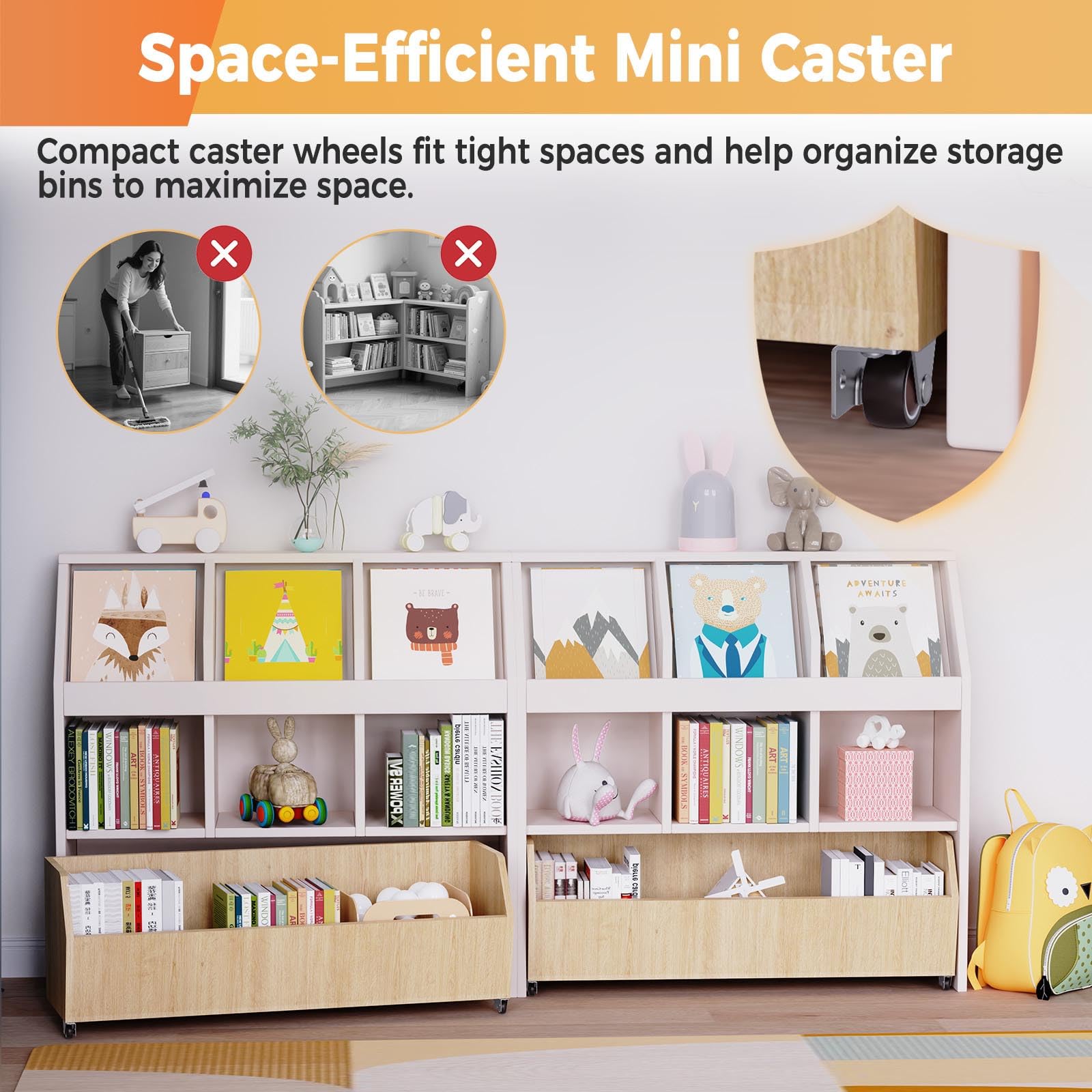 Mini ruota girevole da 3,25 cm, piccole ruote laterali o con montaggio su piastra per mobili in legno, cestino portaoggetti sotto il letto, cassetto – piccolo rullo fisso per progetti fai da