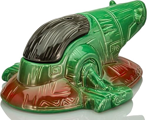 Miniatura 7 de Geeki Tikis Star Wars Boba Fett Firspray Starship - Juego de cuencos de boxeo de 24 onzas con mini vaso Muglet