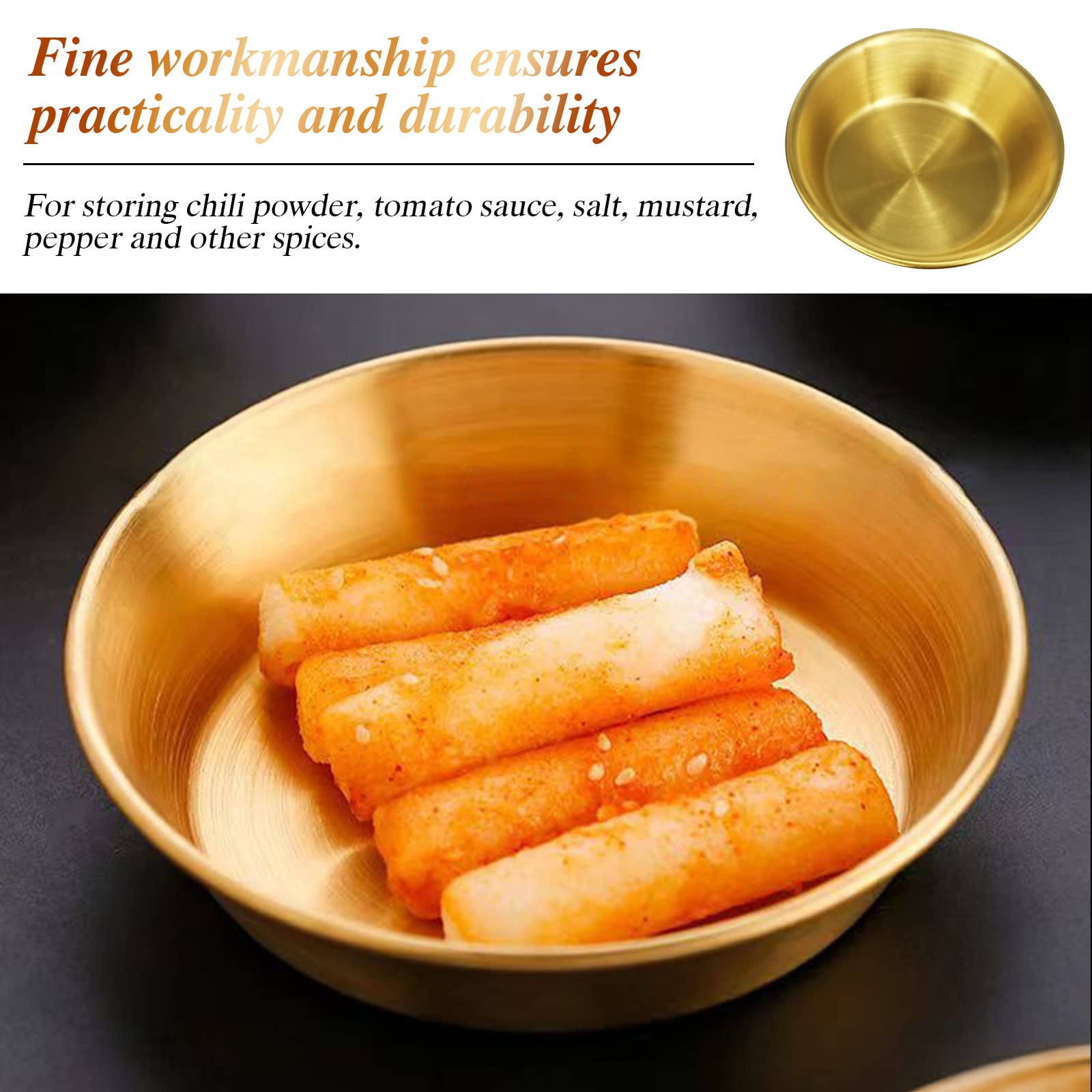 12 stuks sausschaaltjes roestvrij staal snack dip schalen kleine schaaltjes dipschaaltjes snackschalen kruidenschalen roségoud sushi borden saus kom voor tapas dessert 8 cm