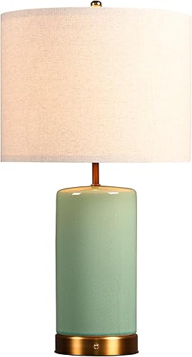 Miniatura 9 de O'Bright Dune - Lámpara de mesa alimentada por batería, lámpara de cerámica inalámbrica recargable, tamaño completo de 19.5 pulgadas de altura, Gris