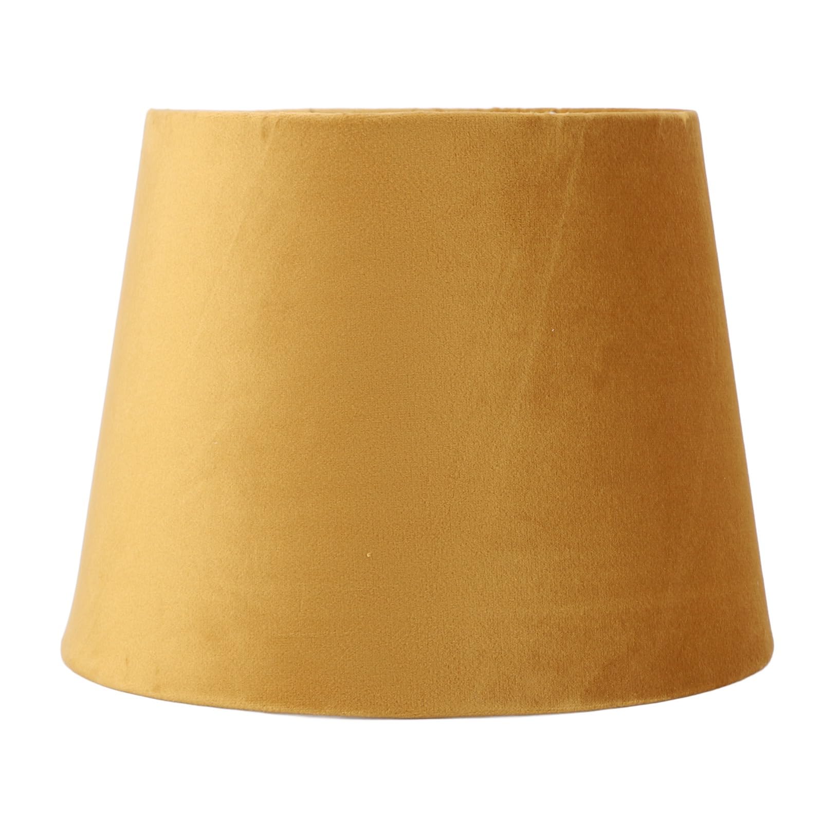 Paralume in Tessuto, Paralume Conico in Velluto E27 E14 Paralumi Moderni per Lampada da Terra da Comodino da Tavolo, 21,5 x 16,5 x 16 cm (Oro)