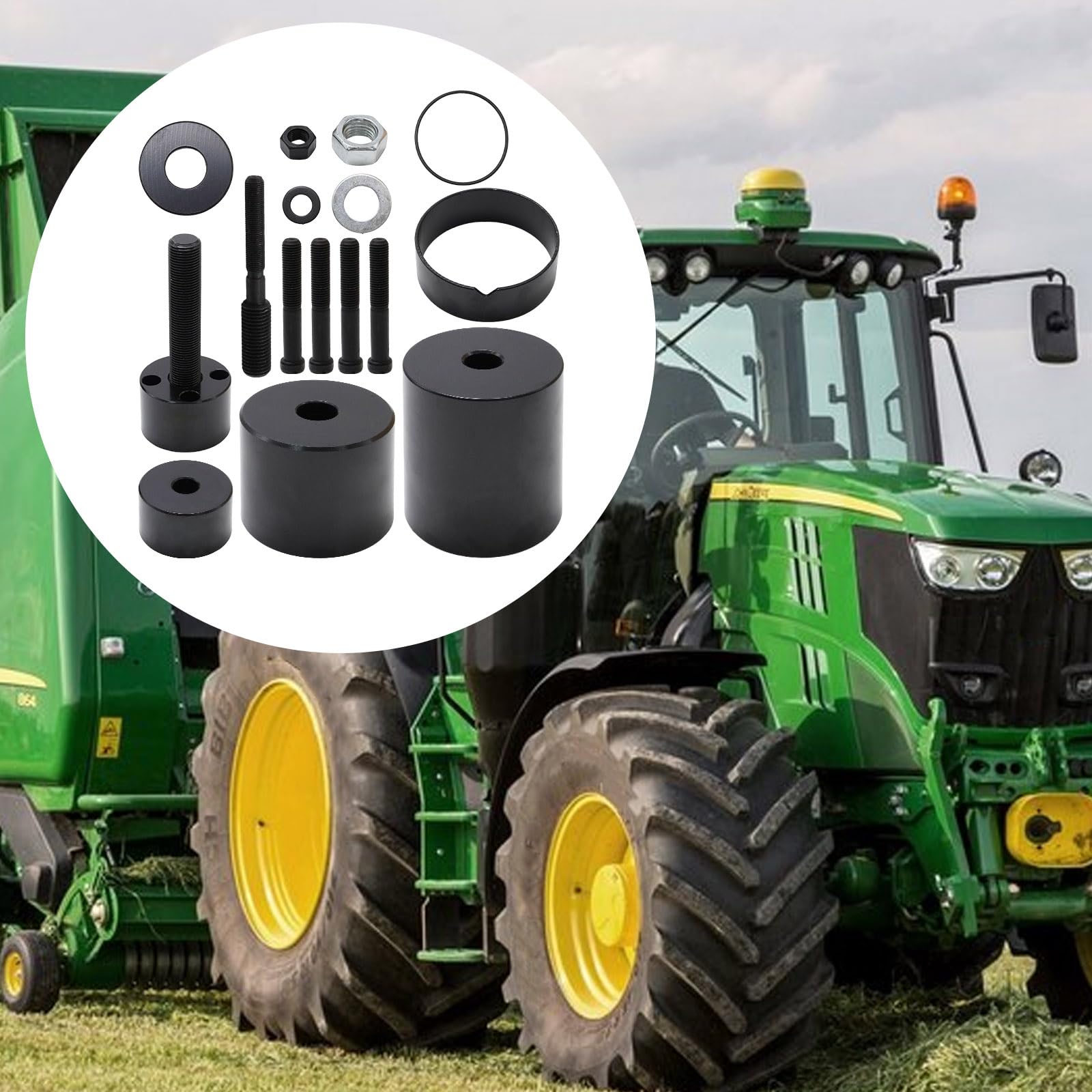 JDG954B Installateur de joint d'huile avant de vilebrequin pour moteurs John Deere 1039, 4045, 6059 et 6068