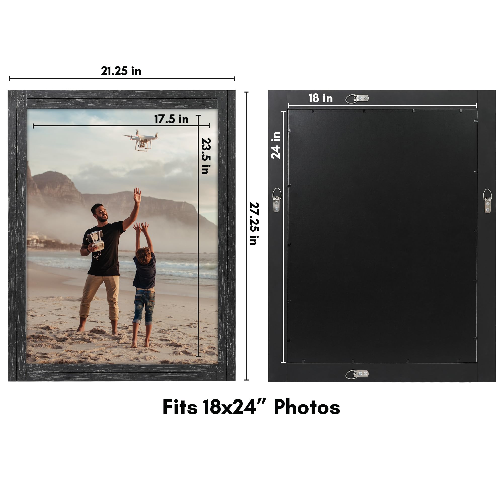 Americanflat 3 Piece 18x24 Framed Wall Art Triptych - Ocean Breeze Watercolors by Kelsey McNatt並行輸入 Americanflat 3 Piece 18x24 Unmatted Framed Print Set - Abstract