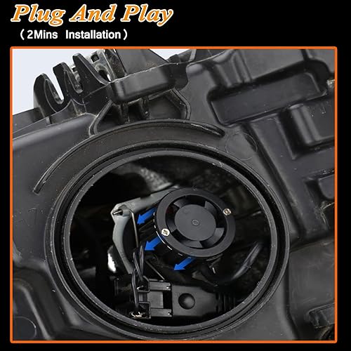 Miniatura 6 de PEIYAOTCO Fit For DODGE RAM 1500 2500 3500 (1995-2001) LED Headlight,9004HB2High Beam +9004HB2 Low Beam LED Headlight Bulb,6500K Cool White, Plug