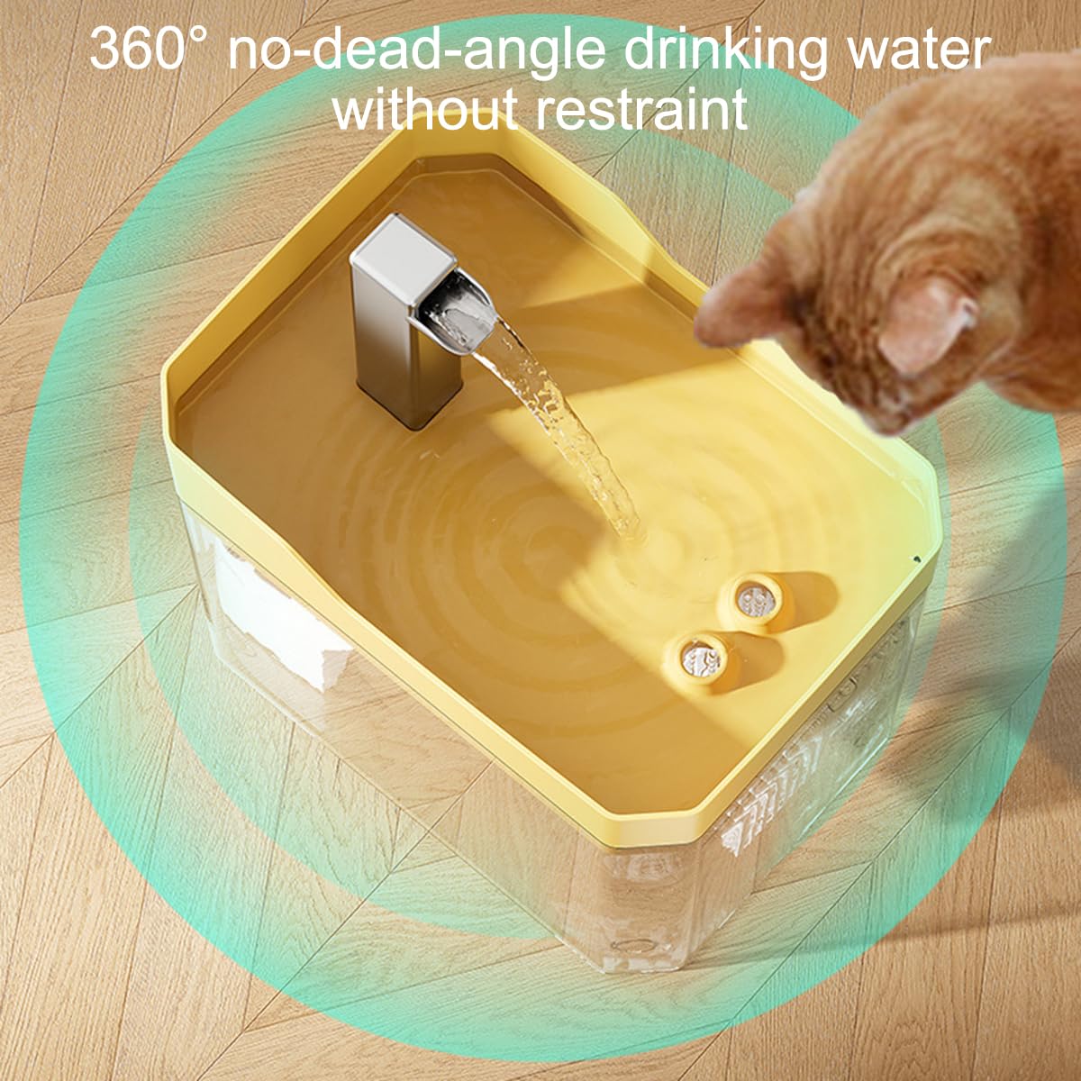 Amazon | ペット自動給水器 猫 自動給水器 蛇口式 1.5L 静音循環式 空