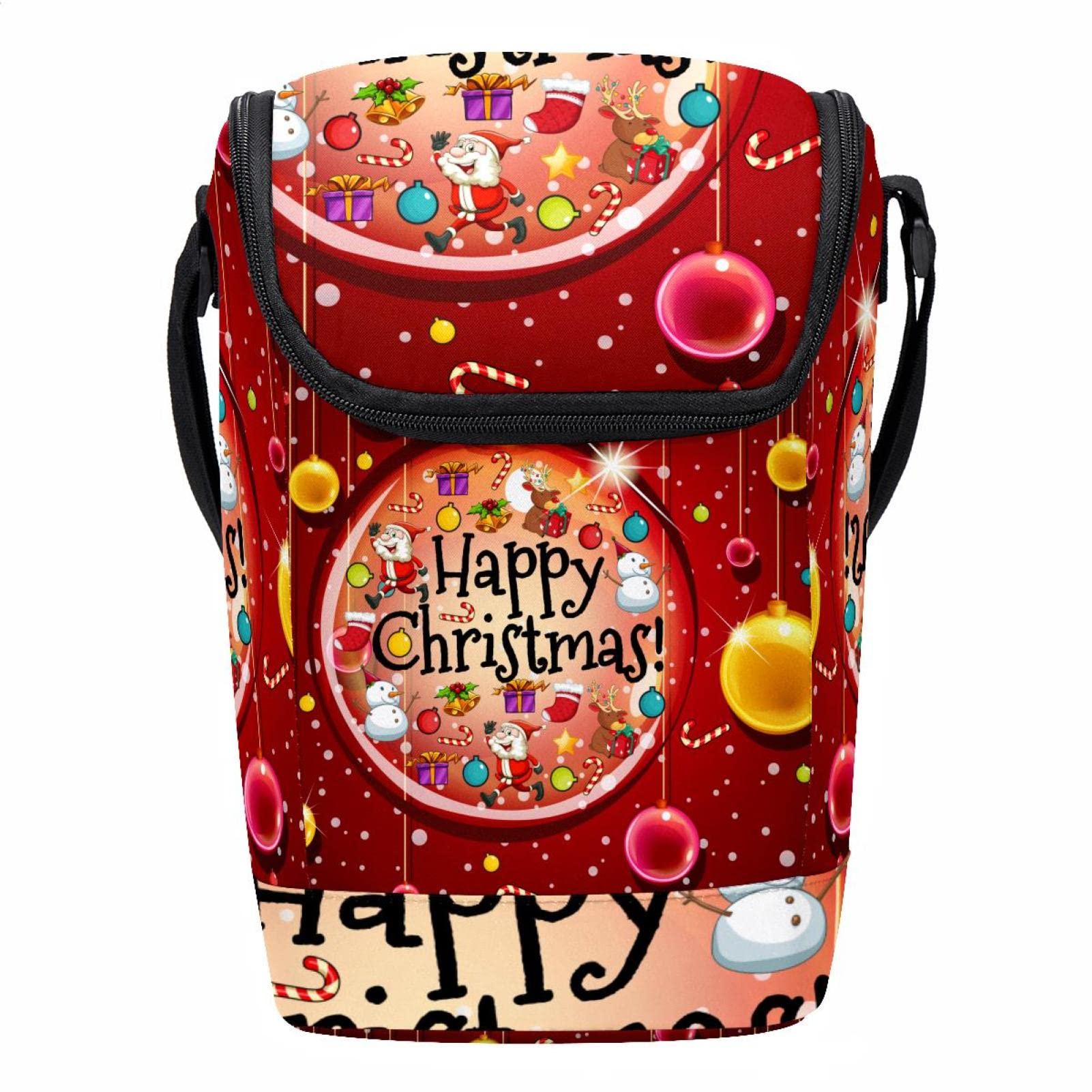 Bolsa de almuerzo de muñeco de nieve navideño ideal para regalo de invierno