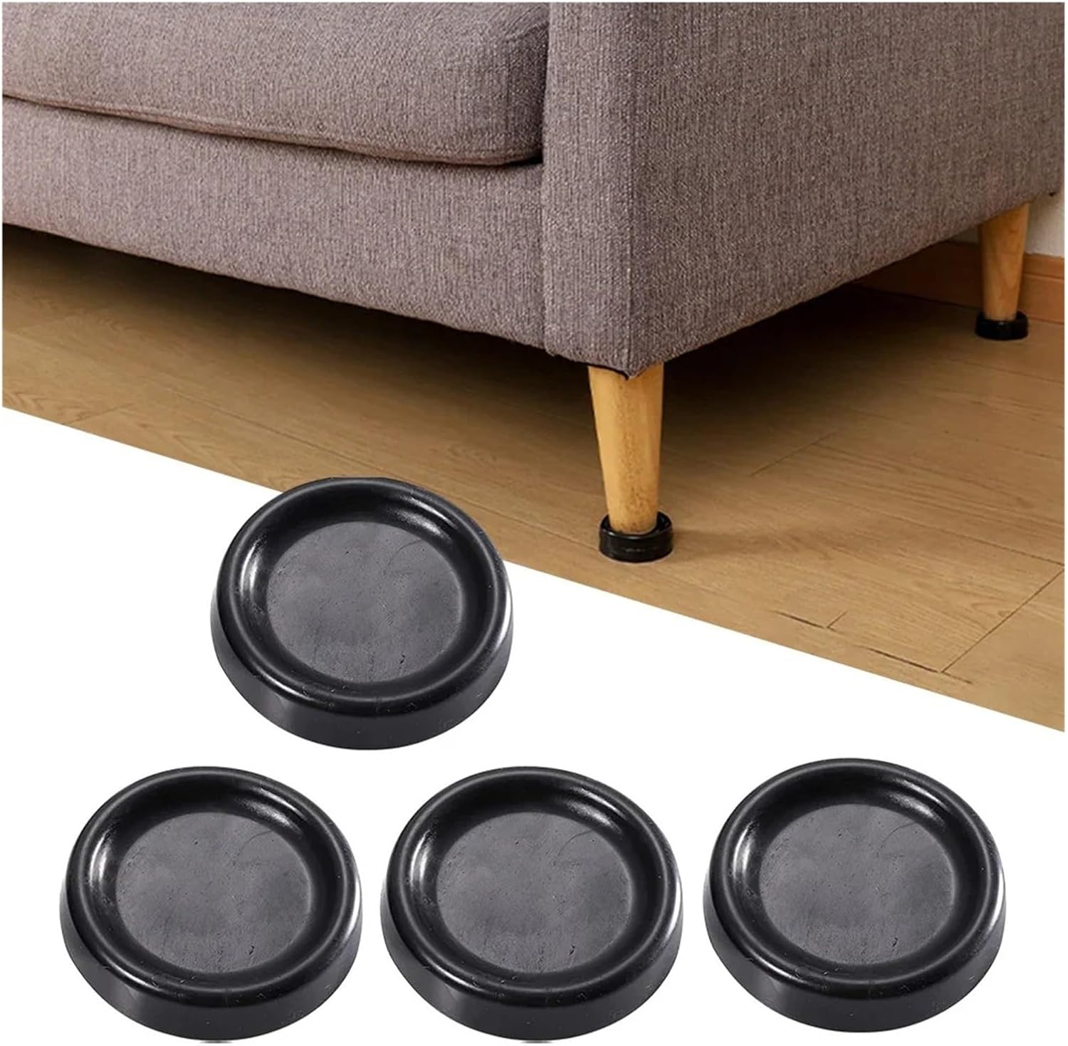 4Pcs Universal Anti Vibration Feet Parts, Support Accessories for Washing Machine, Refrigerator & Kitchen Appliances