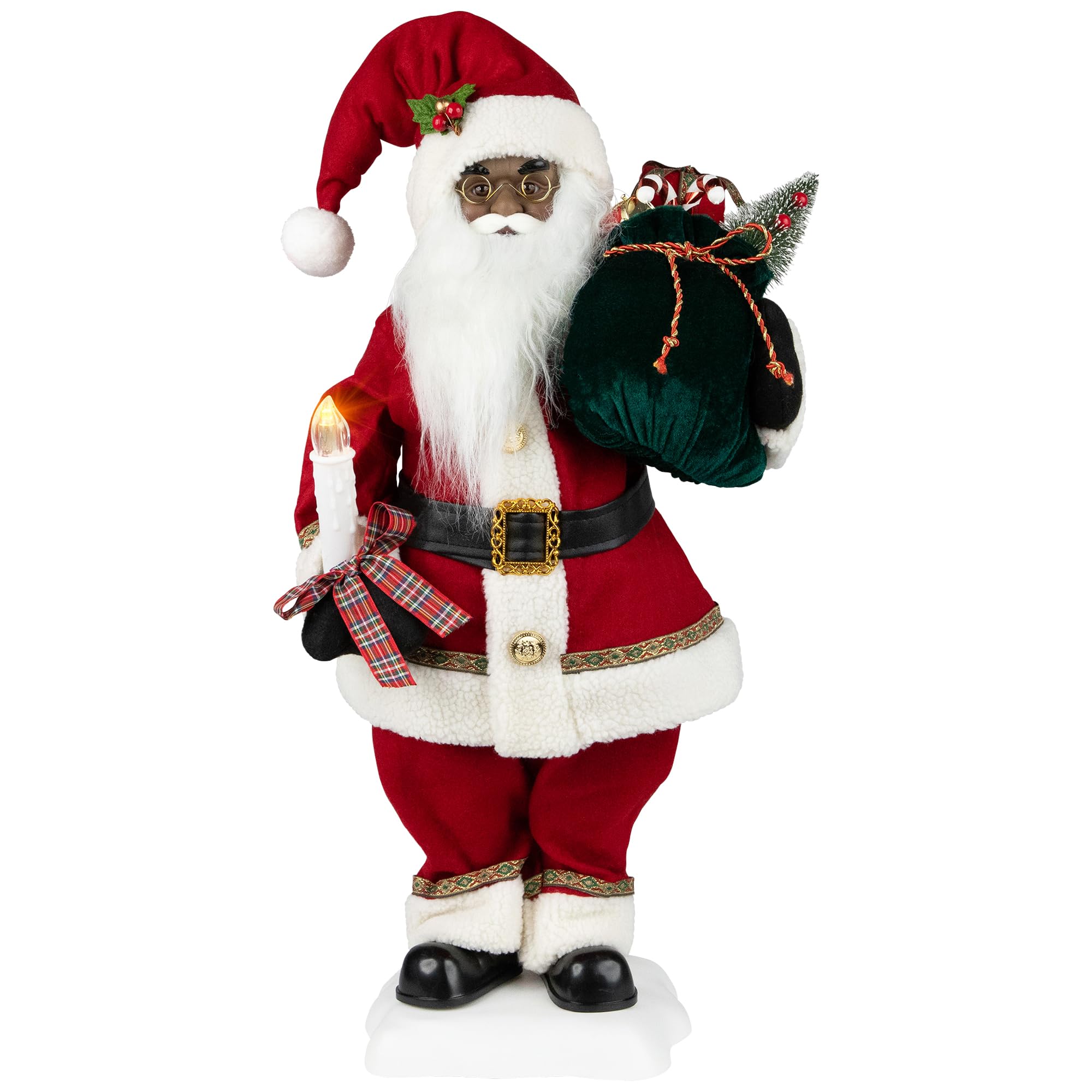 Amazon.com: Northlight African American Animated and Musical Santa