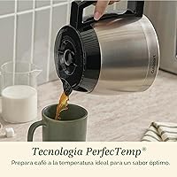 Vista 4 de Cuisinart - Cafetera programable de 12 tazas con jarra térmica DCC-3400P1, acero inoxidable