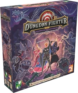 Galápagos Jogos Dungeon Fighter nas Catacumbas dos Fantasmas Funestos, Jogo de Tabuleiro para Amigos, 1 a 6 jogadores, 45 min, Cor: Multicolor