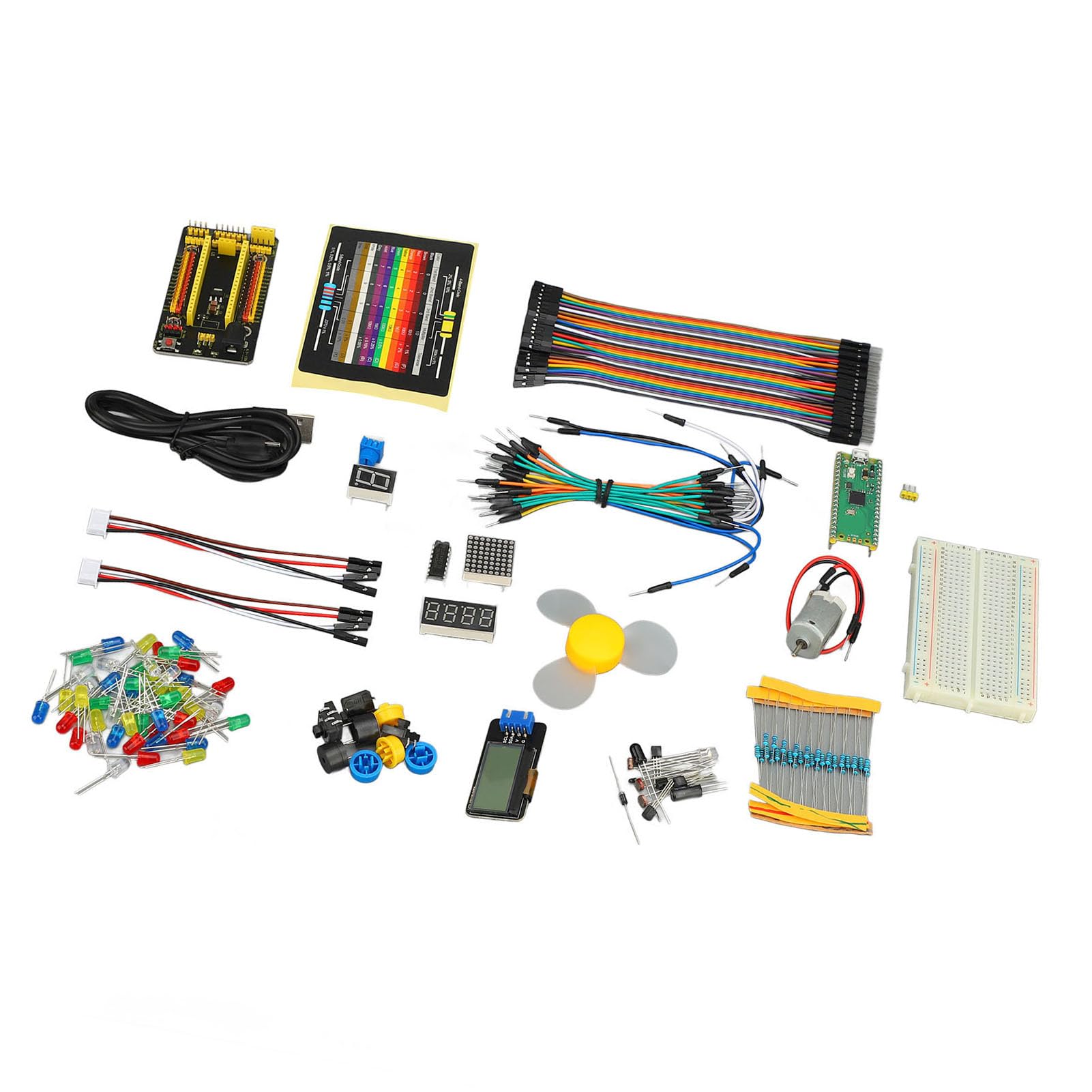Generic Kit Scheda di Sviluppo Programmazione Robusta e Multifunzionale Kit Scheda Madre per lo Sviluppo Dell'apprendimento per Progetti di Robot Domestici Scolastici Plastica ABS