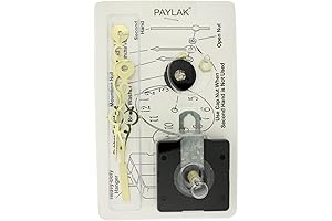 Takane Quartz Clock Movement Kit with Gold-Tone Hands and Square Face