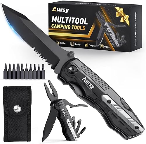 Regalos navideños para hombres, regalos para hombres, cuchillo de bolsillo multiherramienta, rellenos de calcetines para hombres adultos, regalos