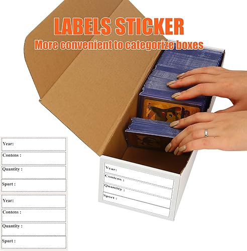 Miniatura 3 de Caja de almacenamiento de tarjetas de carga superior, paquete de 8  6400 unidades, caja de almacenamiento de cartón corrugado para almacenamiento y