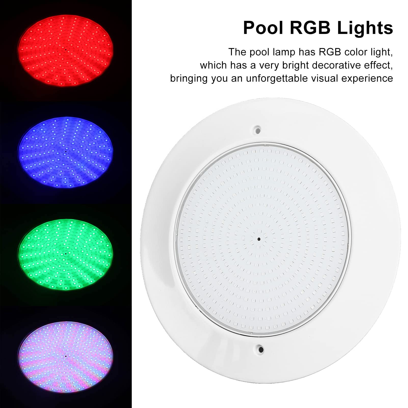 wasserdichte RC-Unterwasserbeleuchtung, RGB-Schwimmbadlicht mit Fernbedienung für Gartenbrunnen, IP68, Steuerbox Im Lieferumfang Enthalten