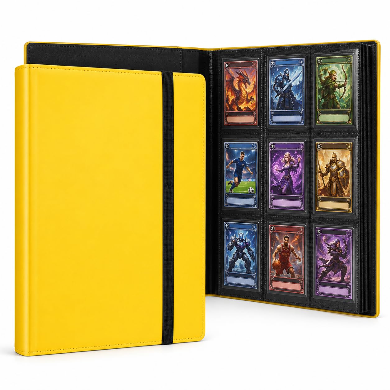 9 Pocket Trading Card Binder, Holds 360 Cards, Side Loading Card Album