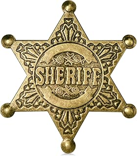 Western Sheriff Badge - Old West Prop Star Officer Vest Badge