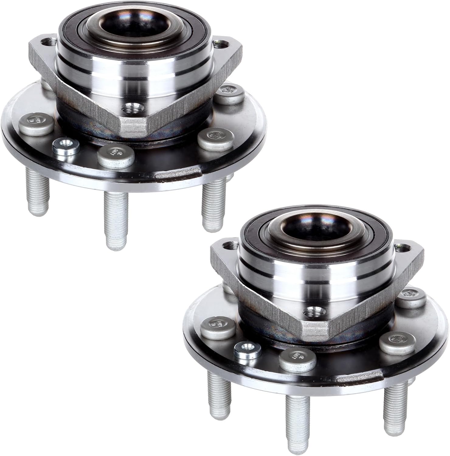 SCITOO 2 x Front Rear Wheel Bearing and Hub Assembly 2010-2016 for Cadillac SRX,2011 for Saab 9-4X,FWD Non-ABS 6-Lug 2.8L 3.0L 3.6L 513289