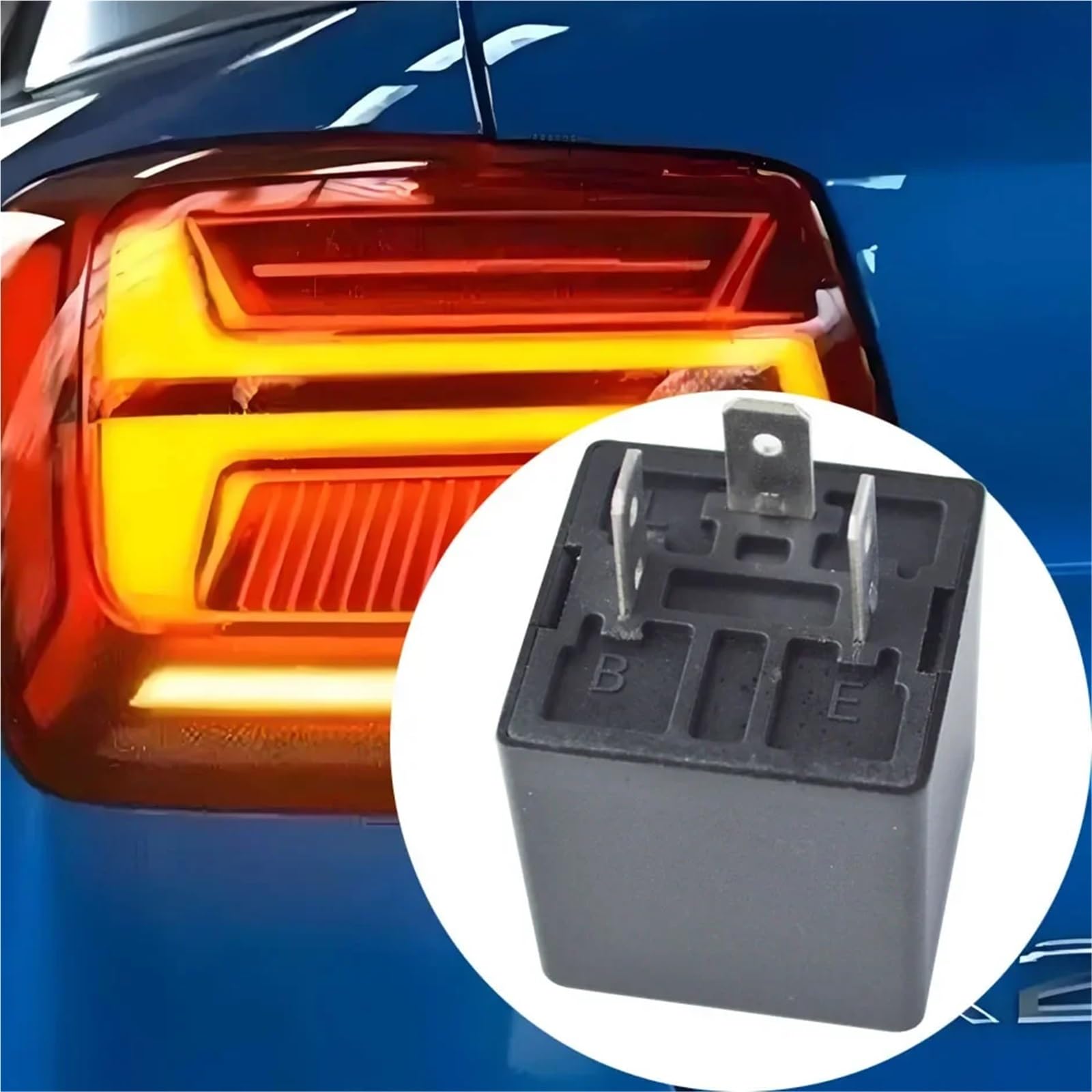 Misura per auto 3-Pin CF13 JL-02 0.02A 20A 12V Relè lampeggiante per LED Fix Indicatori di direzione Hyper Flash 3 Pin(5 PCS Relay)