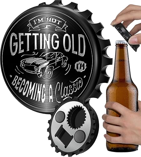 Miniatura 1 de Buleens Abrebotellas magnético para nevera, lindo y divertido diseñador de botellas de cerveza imán para refrigerador con adhesivo muscular para