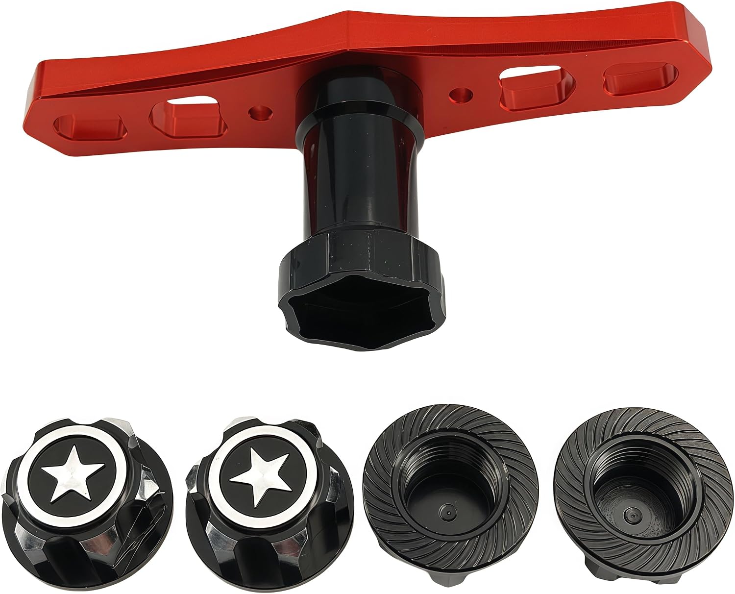 17mm Hex Wheel Nuts Adapter & Wrench Tool for X-Maxx E-Revo E-Maxx | Summit,1/8 Monster Trucks,RC Tires,Hex Wrench,Wheel Adapter,Upgrade Parts,Easy Installation,Durable Construction
