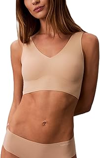 Calvin Klein Calvin Klein Womens Invisibles Comfort Seamless Lightly Lined V Neck Bralette Bra