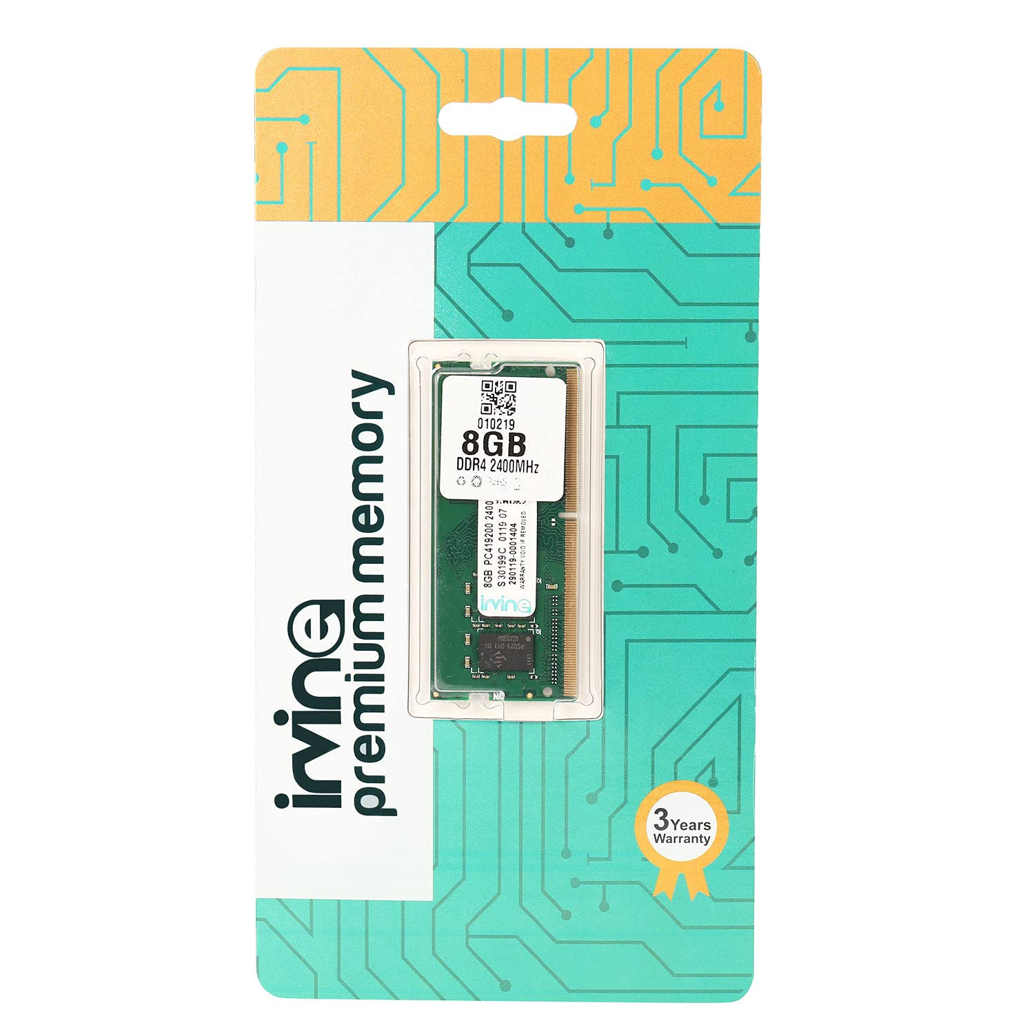 IRVINE 8GB DDR4 2400MHz Desktop RAM for PC | 288-Pin UDIMM | Unbuffered | 1.2V | CL-17 | PC4-19200U | High-Performance Memory for Standard & Gaming PCs | 3-Year Warranty (B09GFMPYR1) Amazon Price History, Amazon Price Tracker