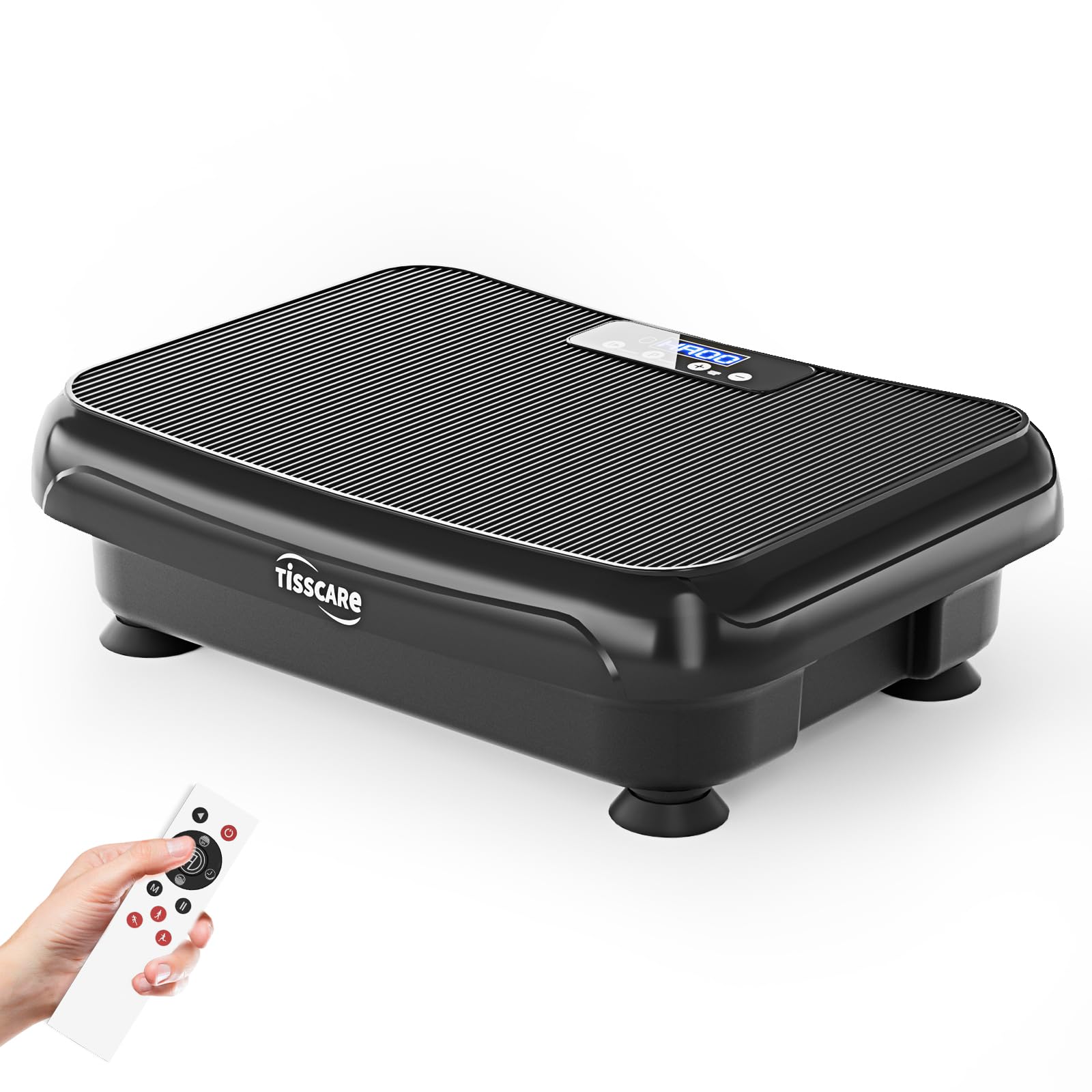 TISSCARE Vibrationsplatte bis 180 kg, Professionelles Fitnessgerät für zuhause - Rüttelplatte Sport für Lymphdrainage, Fettverbrennung & Ganzkörpertraining, Ihr Vibrationsboard für Sportgeräte zuhause