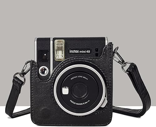 Miniatura 6 de Fujifilm Cámara Instax Mini 40 de película instantánea negra + paquete de 20 impresiones instantáneas Instax