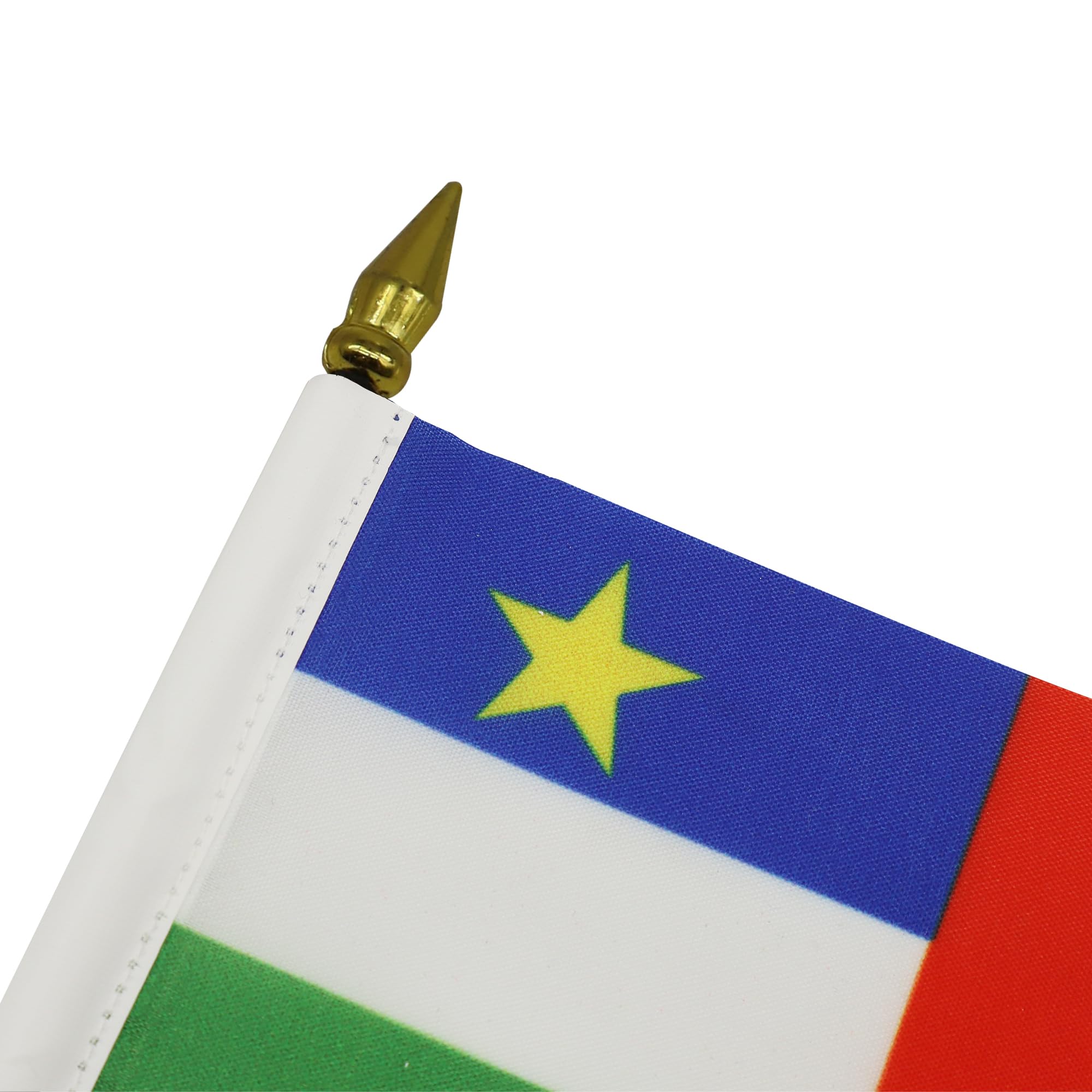 AZ FLAG, Central African Republic Table Flag 4'' x 6'', Central Africa Mini Desk Flag 100% Polyester 15 x 10 cm - Image 4