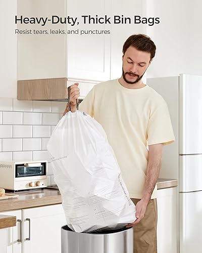 Miniatura 2 de SONGMICS Bolsas de basura compatibles con SONGMICS con sensor de movimiento de 13 galones, bolsas de basura con cordón para cocina, 20.5 x 36.2