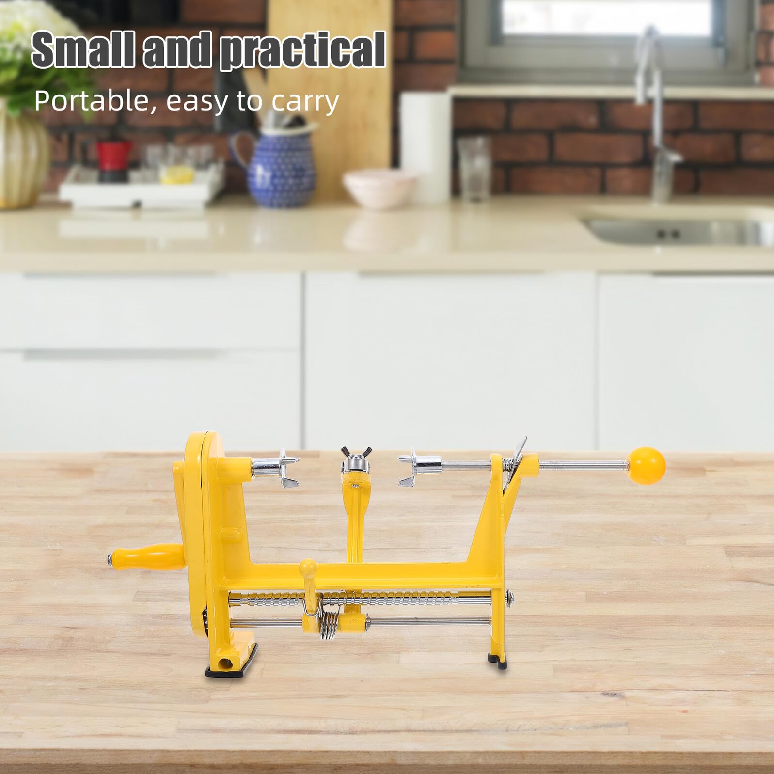 COLLBATH Pelador de Frutas de Acero Inoxidable Pelador Manual Manivela Herramienta para Pelar Patatas Mangos Frutas y Pepinos Peladora de Verduras
