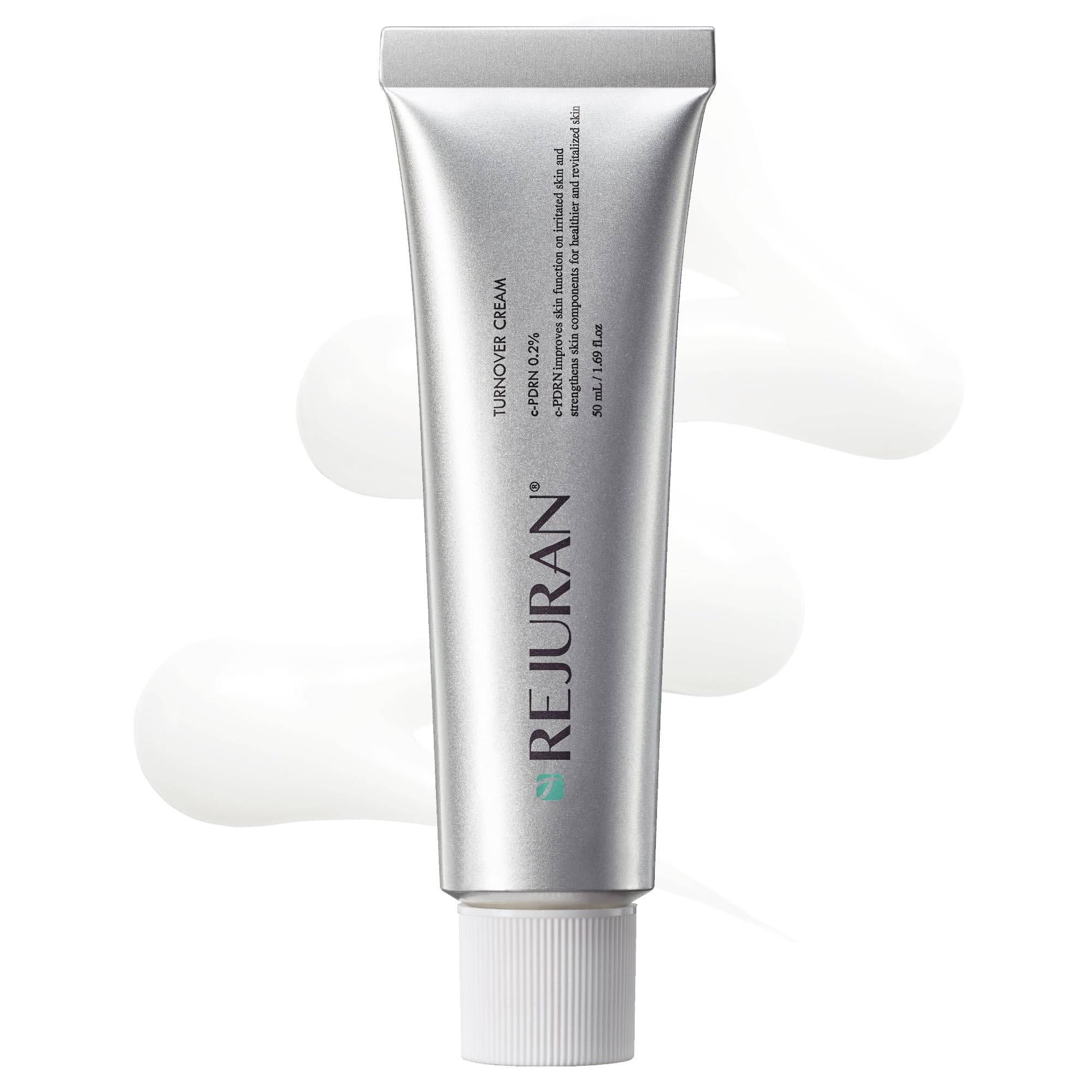 REJURANTurnover Cream, c-PDRN® - Daily Moisturizer for Dual-Revitalizing Effects. Soothing and Skin Barrier Strengthening for Clear, Healthy Skin. Korean Skin Care. (1.69 fl oz)