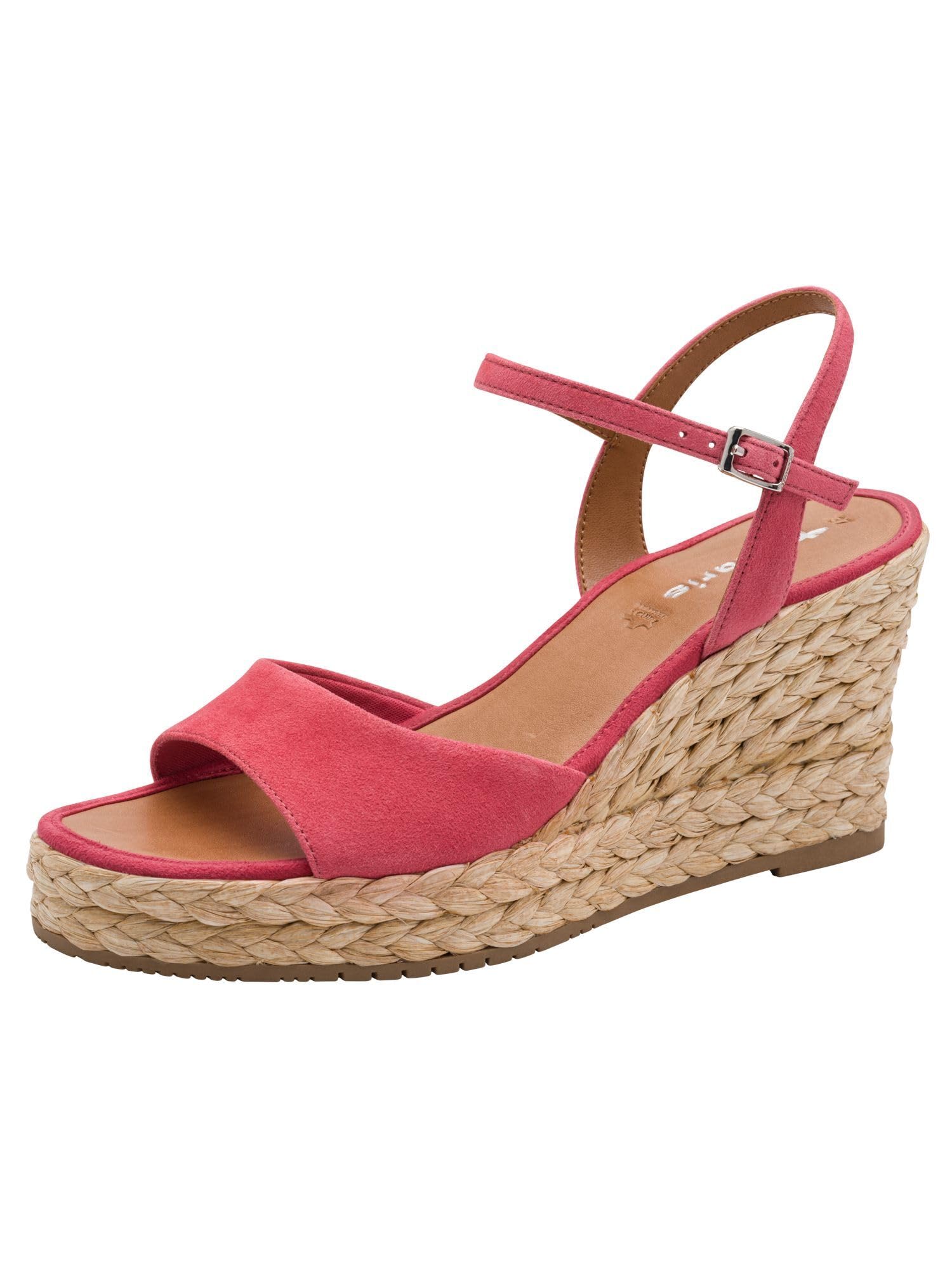 Tamaris Women’s sandal with wedge heel pink 5 UK