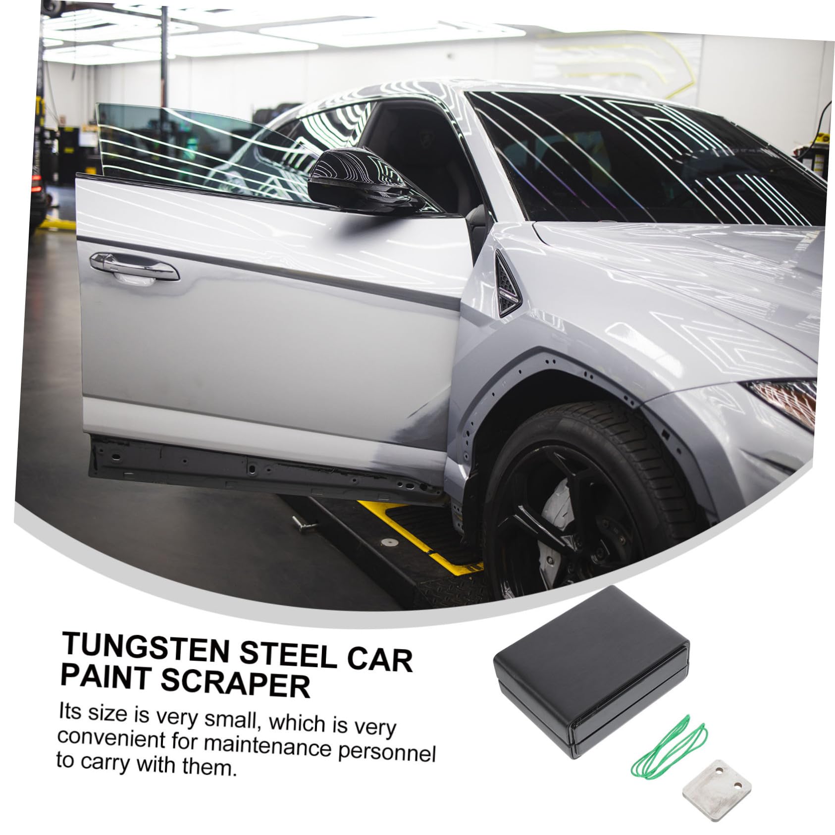 STOBAZA Raspador De Pintura Colgado De Tungsteno Para Coche Profesional Duradero y Resistente Limpieza Sin Rayas Para Reparación y Pulido De Pintura Exterior Interior