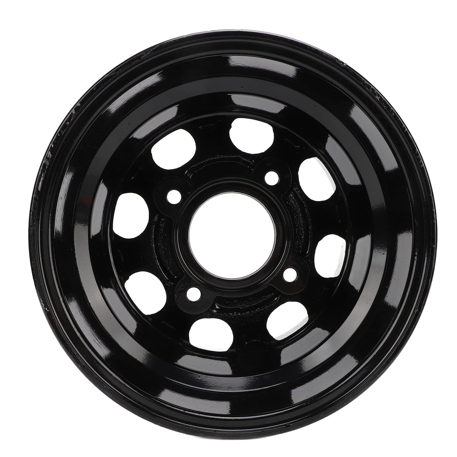 Cerchione ATV 10 Pollici, Cerchione ATV in Lega di Alluminio, Ruota ATV per ATV, Kart, Quad, Sostituzione Cerchio Ruota Anteriore e Posteriore, Nero (Larghezza posteriore