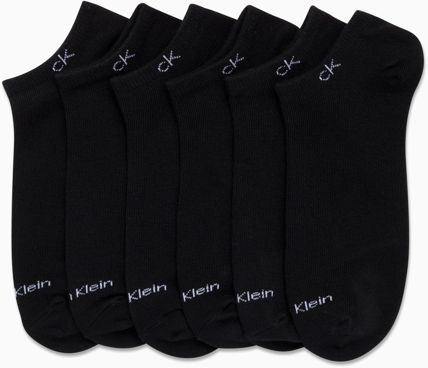 Calvin Klein Mens No Show Socks - 6 Pack Soft Cotton Blend Cushioned Athletic Low Cut Socks for Men for Sports and Running - Image 3