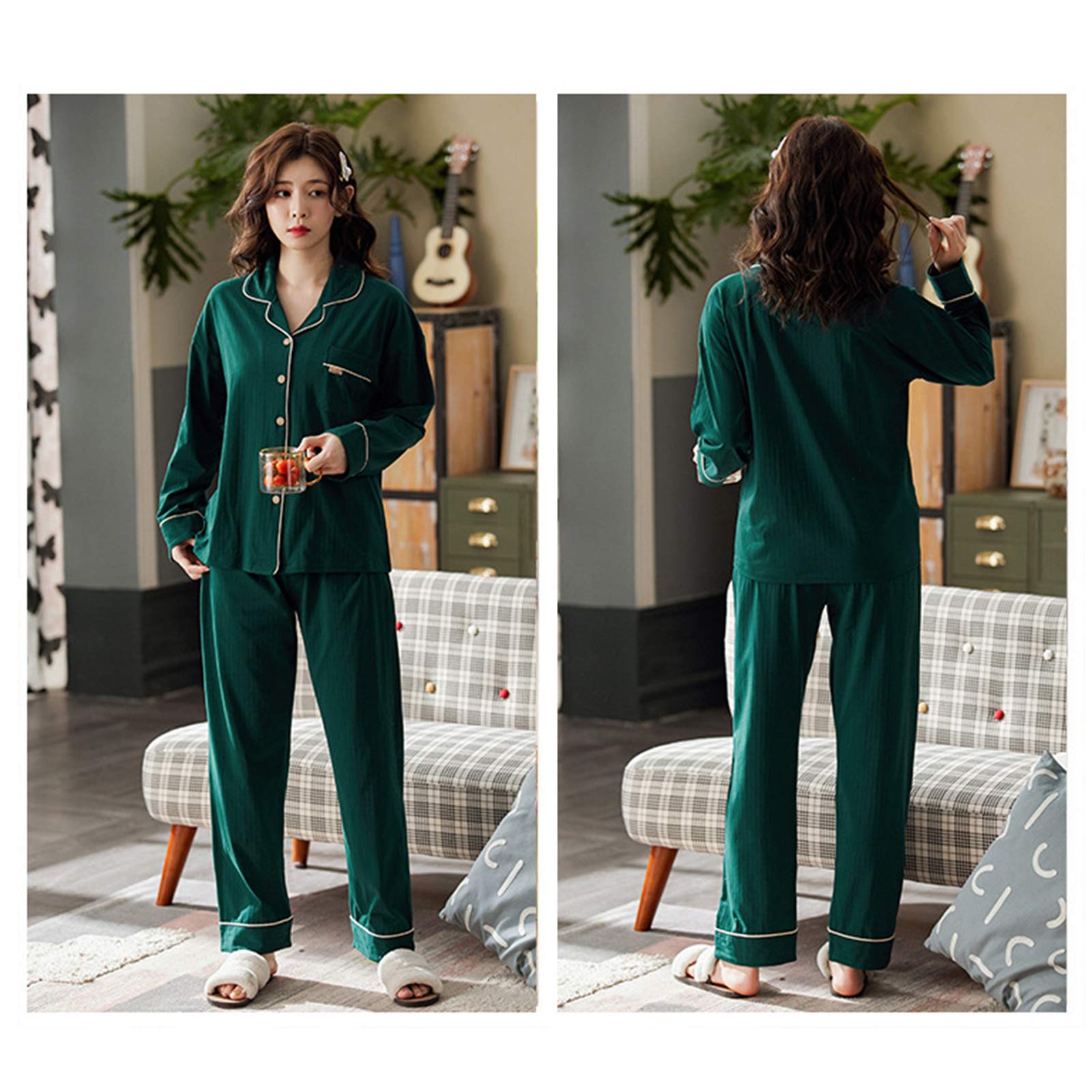 Pyjama maison pour femme doux pour peau sensible, la solution coton anti-irritation en 2XL