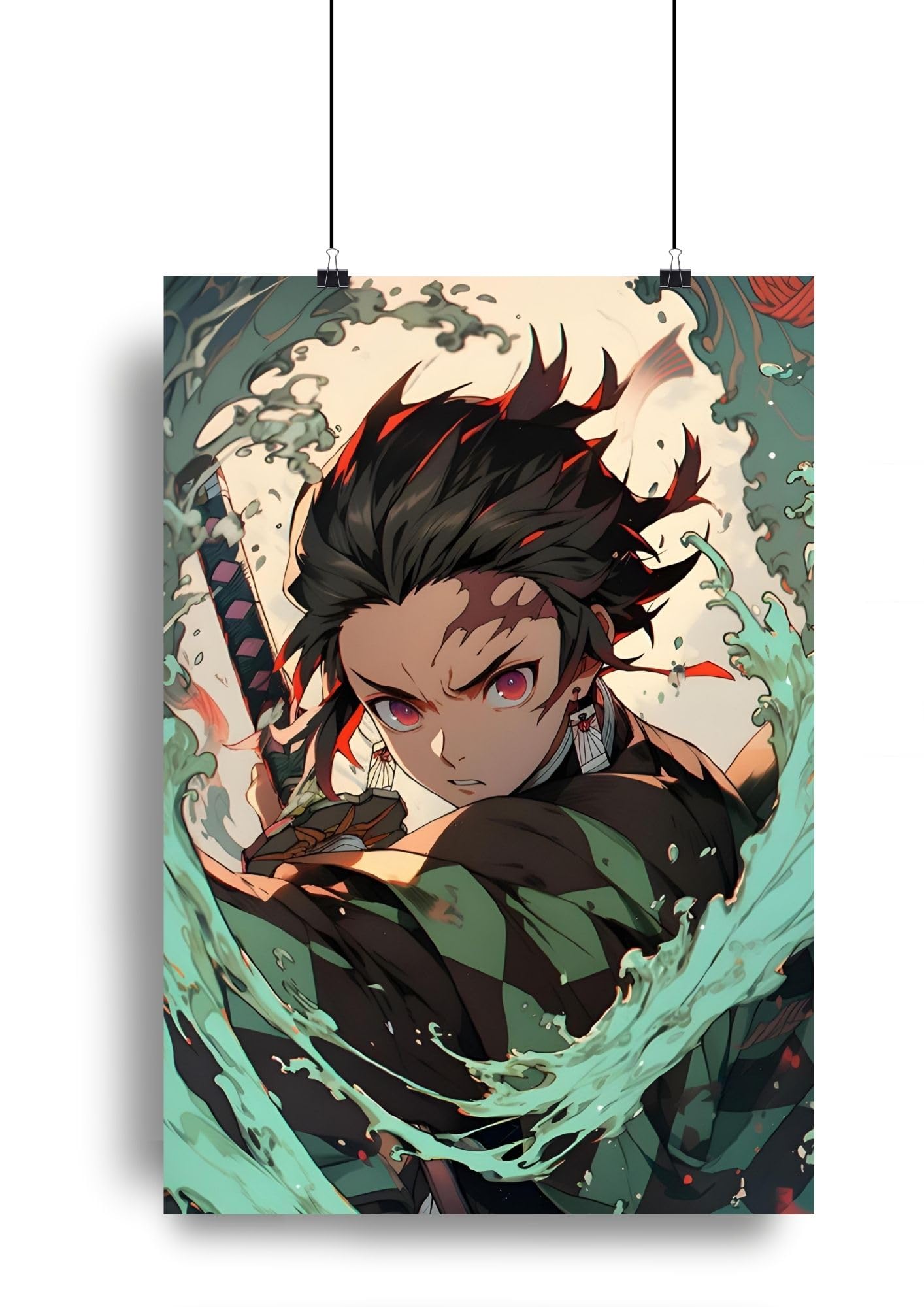 Low to cart | Demon Slayer Anime Poster | tanjiro kamado Anime Poster | tanjiro A4 Size Poster | Matte Finesh (size_11.9x8.3 inch,350 GSM poster) (A5)