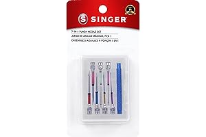 Singer 8-Piece Punch Needle Embroidery Kit for Beginners and Pros