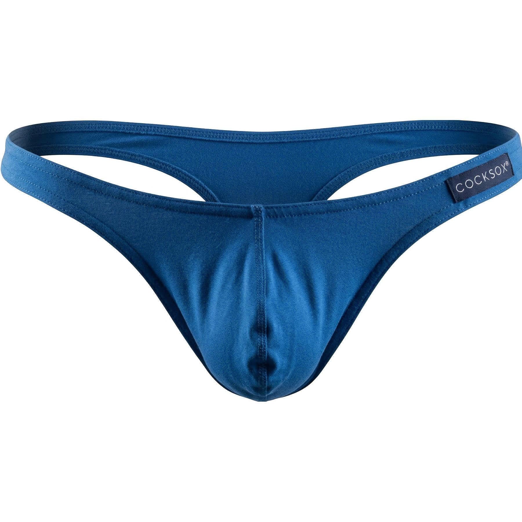 Cocksox Men's Navy Underwear Cx05 Original Pouch Thong (Navy/Xl)