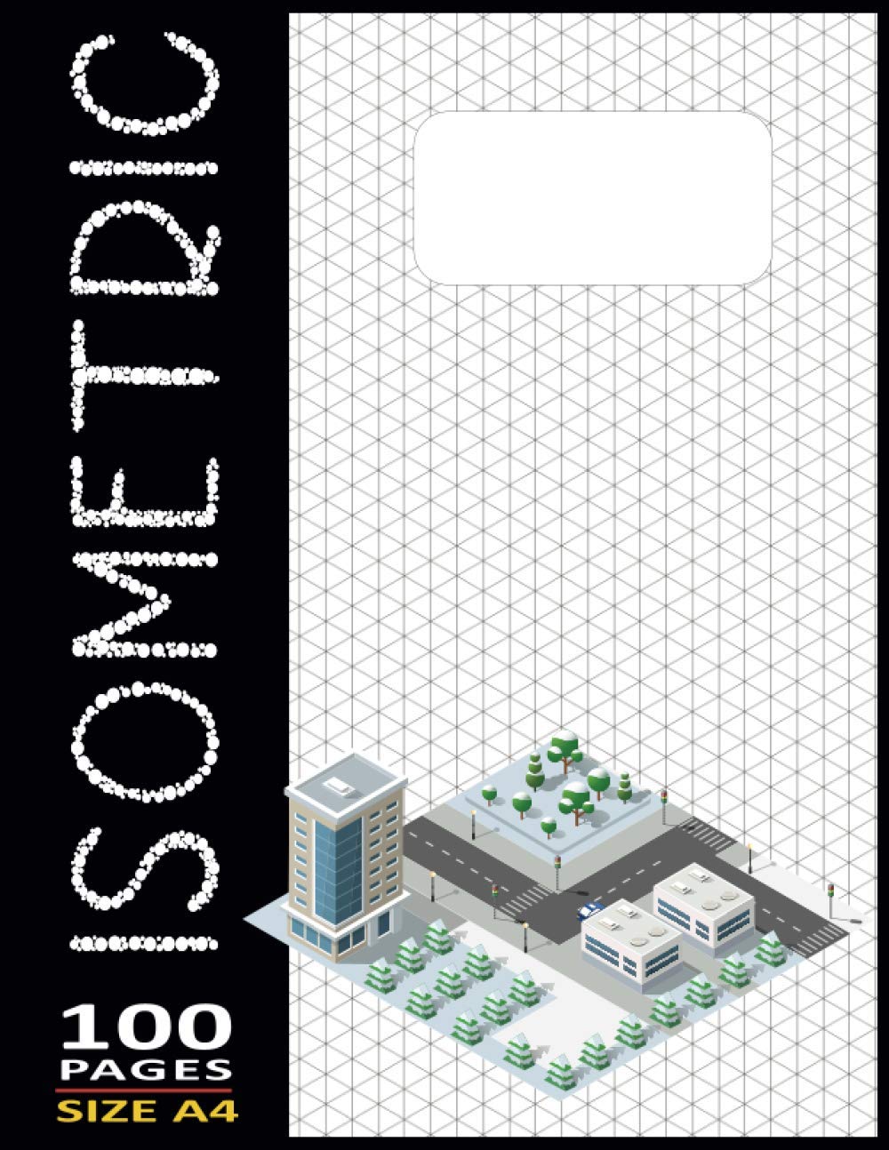 Engineering Paper Isometric Drawing Pads Large A4 8.5"X11" Inches - 100 Numbered-Page: Gifts For Architecture Students Isometric Drawing 3d Notebook