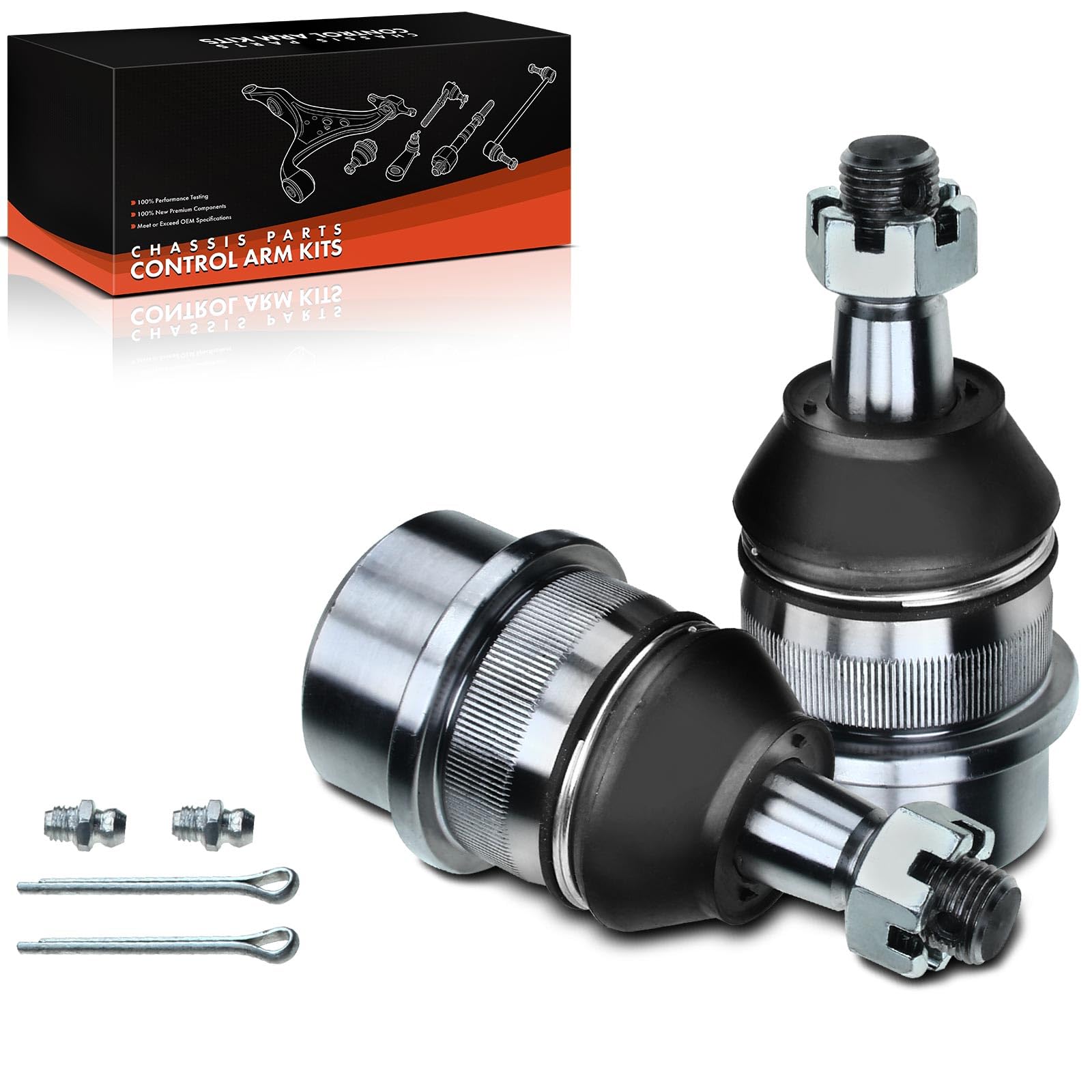 Frankberg 2x Rotule de Suspension Essieu Avant En haut Compatible avec Ram 1500 Allongé Cab Pick-up 3.9L-5.9L 1994-2001 Ram 1500 Pick-up BE BR 5.2L-5.9L 1993-2001 Remplacer# 68004085AA